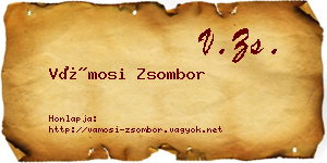 Vámosi Zsombor névjegykártya