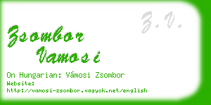 zsombor vamosi business card